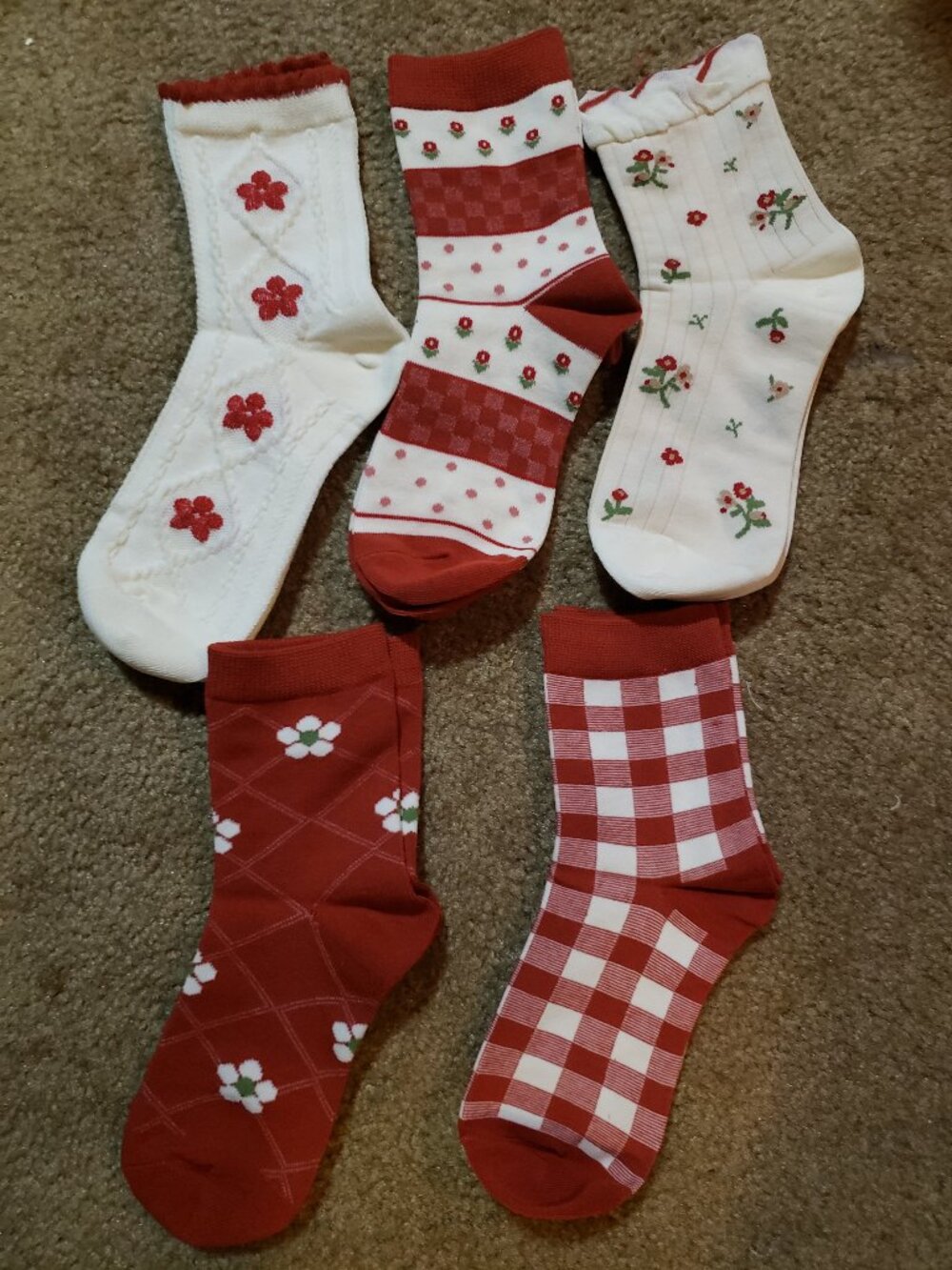 5 pairs women socks new